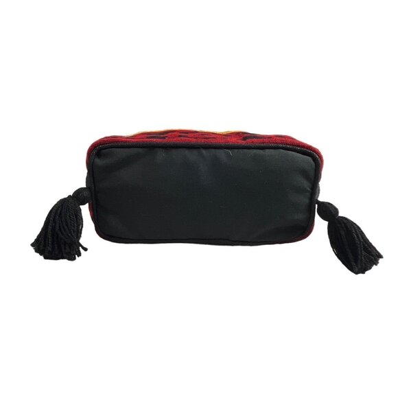 Women's Red and Black Southwest Tribal Print Bucket Bag Sz M - Picture 4 of 6